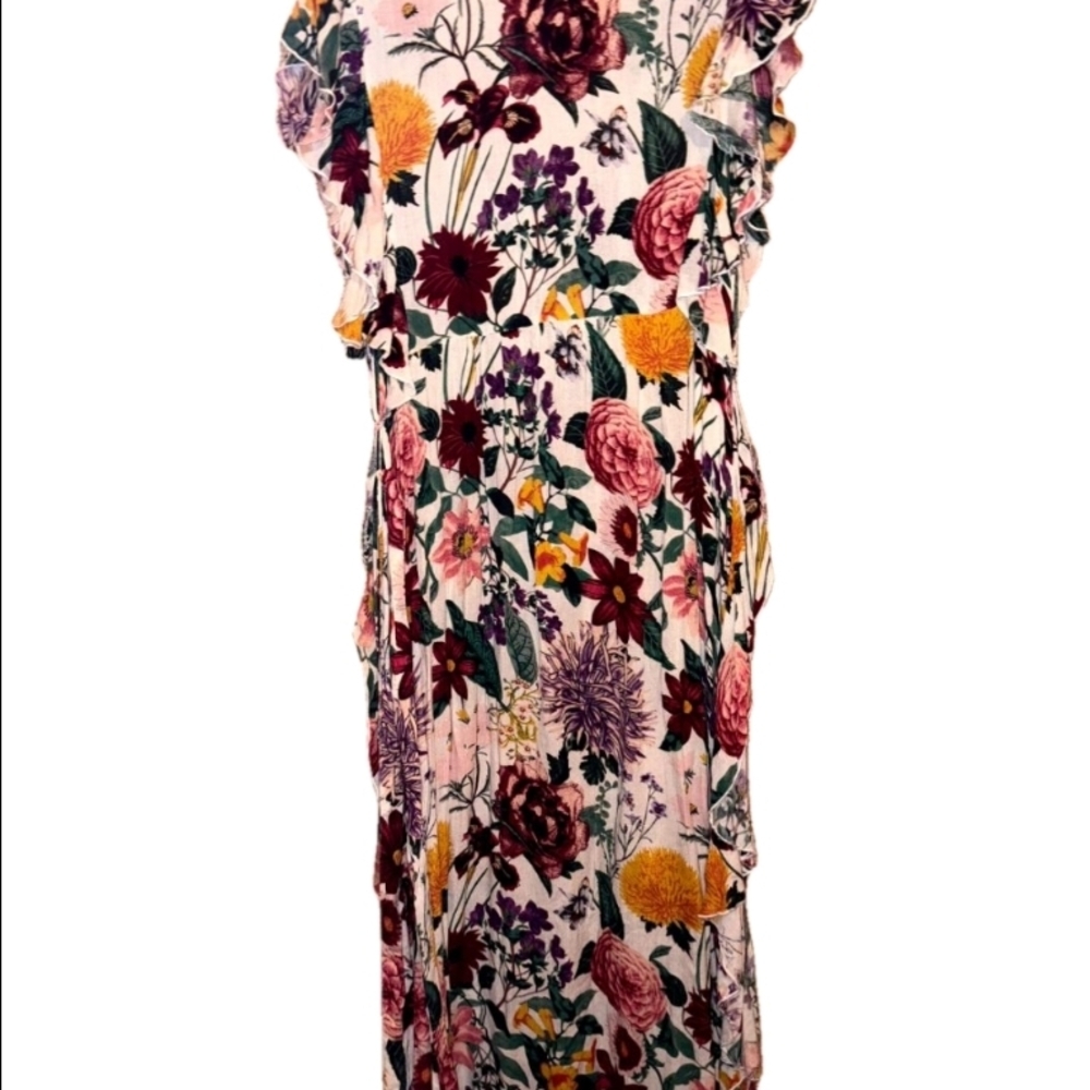 NWT! Free People Dana Floral Midi Dress - Picture 4 of 11